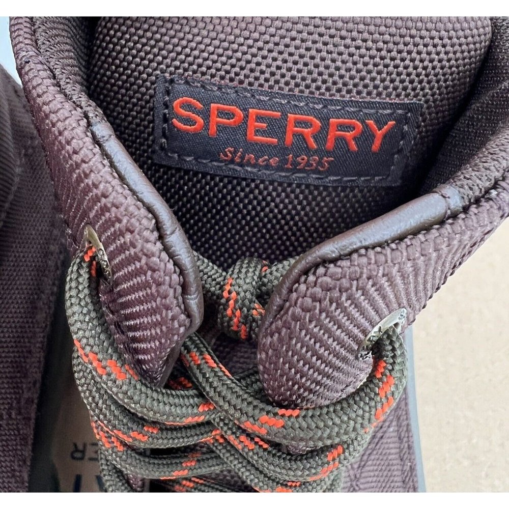Sperry Men's Duck Float Lace-Up Boots sz 8 Brown/Green STS24762 Waterproof NWOB - Picture 2 of 9